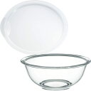 【送料無料】iwaki(イワキ) 耐熱ガラス ボウル 丸型 2.5L + レンジカバー 2.5L用