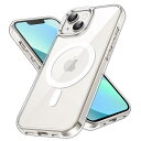 JEDirect iPhone 13 mini マグネット ケース(5.4インチ用) MagSafe ワイヤレス充電対応 衝撃吸収 バンパーカバー 傷つけ防止 透明バック (クリア)