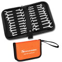 【送料無料】SPEEDWOX 両口スパナセット 薄型スパナセット 20本組 ミリ 4mm~11mm インチ 5/32