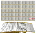 【送料無料】dulamax 制振シート 100mm×100mm×2mm 80枚入り ロードノイズの低減 自動車用断熱フォーム 制震シート吸音シート デッドニングシート (シルバー)