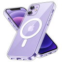 JEDirect iPhone 12/12 Pro マグネット ケース(6.1インチ用) MagSafe ワイヤレス充電対応 衝撃吸収 バンパーカバー 傷つけ防止 透明バック (クリア)