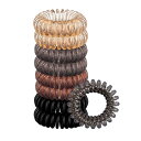 【送料無料】DFsucces スパイラルヘアゴム 電話コード型ヘアゴム ポニーテール スプリングゴム コイルヘアネクタイ ヘアコイル 丈夫 跡がつかない (4色 8点セット)