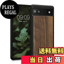 【送料無料】kwmobile スマホケース Google Pixel 6a対応 ケース - 木製 携帯ケース TPUバンパー - ナチュラル ウッド スタイル