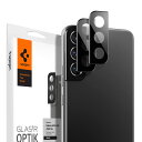 【送料無料】Spigen Glas tR Optik Galaxy S22 と Galaxy S22 Plus 用 カメラフィルム 保護 ギャラクシー S22 と S22 plus 対応 カメラ レンズ ブラック 2枚入