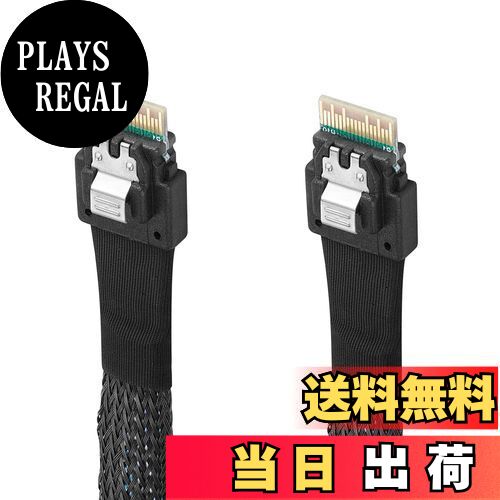 【送料無料】Twozoh SAS SFF-8654 to SFF-8654ケーブル SAS SFF-8654ケーブル 38ピンサーバーHDDデータ転送ケーブル サーバー/データストレージ/ワークステーション用 1M 適格請求書発行可