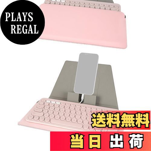 【送料無料】Geekria キーボードカバー 互換品 ロジクール Logicool K380 ワイヤレス Magic キーボード OMOTON 薄型 Bluetooth キーボードパッド タブレットスタンド付きコンパクトスリーブケース(ピンク)
