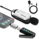 【送料無料】ワイヤレスマイク USB Alvoxcon 無線マイク ピンマイク iPhoneパソコン Androidイヤホン端子付きPCマイク UHF 録音録画 拡声 モニタリング 軽量 日本語説明書 UM310PRO