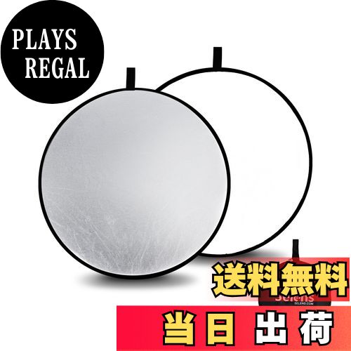 商品情報商品の説明主な仕様 【折り畳み式】使用時：(約)80cm、折りたたみ時：(約)直径30cm。 (反射板は折りたたんだ状態で収納配送され、身体等から離して注意を開いて、過度の弾力性による偶発的な傷害を避けるため)【銀、白2-in-1、速い切り替え】異なる色のレフ板を頻繁に交換したり折りたたんだりする必要がなく、撮影効率と利便性が向上します。銀色面がライトを高め、コントラストの高さ画像を生成します。白い面は光を柔らかく反射しますので自然に影を消し被写体を美しく撮影できます。両面仕様で、多様な撮影ニーズに対応します【高反射率】丸レフ板の拡散反射、屈折率90％以上。多層保護、塗装の消耗を80％削減、長持ち、耐久性があります【様々なシナリオでの使用】白銀2in1レフ板は、スタジオ撮影、屋外や屋内のポートレートなどに適用します。光を反射、拡散し、光を自在に演出できます【携帯性】スタジオ撮影用反射板は柔軟なスチールフレームがコンパクトに折りたためます。収納ポーチも付き、持ち運びも便利です