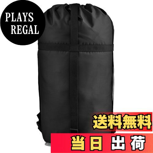 楽天PLAYS REGAL【送料無料】TRIWONDER コンプレッションバッグ 寝袋用 圧縮袋 軽量 圧縮バッグ 収納袋 スタッフバッグ ケース 耐摩耗 シュラフ 衣類が収納可能 防水 キャンプ アウトドア 携帯スタッフサック （L, アブラック）