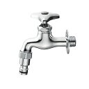【送料無料】SANEI 散水用横水栓 呼び13 別売のジョイントで散水ホースとワンタッチ接続 寒冷地用 Y306K-13