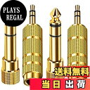 【送料無料】Wolfride 変換プラグ ステレオミニプラグ 6.35mm⇒3.5mm 3.5mm⇒6.35mm 金メッキ イヤホンジャック変換コネクター ステレオ変換 四本入り