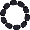 ZOYUBS 全長30mm ヘッドセット ピンマイク インカム カバー ミニ 風防 マイク風防 マイクスポンジ 内径8mmマイクスポンジ 防風カバー 高密度マイクスポンジ 厚スポンジマイク防風カバー 防風カバー ニックフィルタ スポンジ カバー スポンジコットンカバー マイク風防 マ