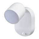 【送料無料】エルパ (ELPA) LEDセンサー付ライト (白色/電池式/防雨) 人感センサー/マグネット/ネジ止め可能/モード切替 (PM-L751W)