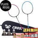 【送料無料】QIRUN バドミントンラケットセット ダブルラケット 軽量 頑丈 初心者 キャリングバッグ付き 大人 子供