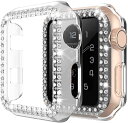 【送料無料】Miimall対応Apple Watch SE/Series 6/Series 4/Series 5 専用ケース アップルウォッチ6 カバー ラインストーン付け 擦り傷防止 PC材料 軽量 防衝撃 アップルウォッチ5 全面保護ケース(Apple Watch 4/5/6/SE|40mm)