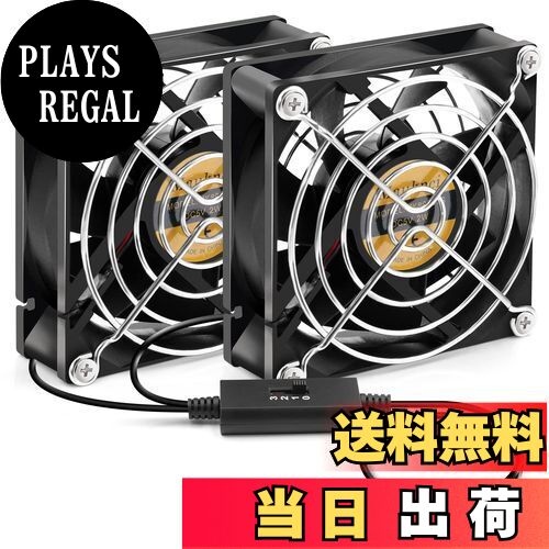 【送料無料】Mauknci usb ファン 静音 5v 3段階風量調整 usbファン 8cm 2連 長時間稼働用 小型 冷却フ..