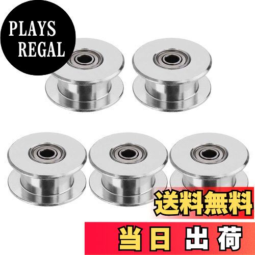 【送料無料】Saipor 5個セット 2GT プーリー タイミングベルトプーリー 3Dプリンター交換用 アイドラプーリー タイミングベルトに適用(16歯、内径3mm、幅6mm、歯なし)