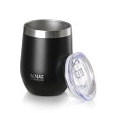 【送料無料】ALNAE タンブラー ふた付き 真空断熱 340ml 水筒 マグボトル コーヒーカップ 二重構造 保温保冷 直飲み 大容量 ビール コーヒー 直接...