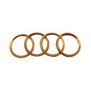 【送料無料】Onami Mazda 車輪ロゴリング ロゴガーニッシュ アクセラ アテンザ ロゴリング ガーニッシュ 外装パーツ マツダ 全グレード AXELA ATENZA CX車種 アルミ合金 4P【ゴールド】MZD027-G