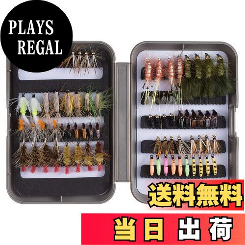 【送料無料】Bassdash(バスダッシュ) 完全フライ フライフィッシング用 毛ばり フライ ケース入り 渓流..