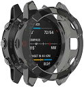 【送料無料】Miimall Garmin(ガーミン) Fenix 6/Fenix 6 Pro/Fenix 6 Sapphire専用ケース Garmin Fenix 6 カバー ソフト TPU材質 ぴったり対応 擦り傷防止 軽量 防衝撃 Fenix 6 Pro 保護ケース バンパー(ブラック)