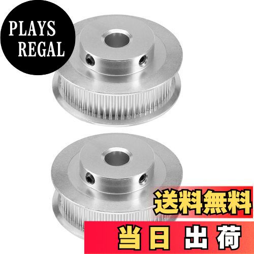 【送料無料】Saipor 2個 タイミングプーリー 3Dプリンタ GT2同期ホイール XLタイプ 転送機械用 (60歯、ボア8mm、6mm幅ベルト用)