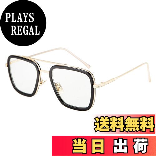 【送料無料】[FEISEDY] レトロなスクエアアビエイターメガネアイアンマントニースタークメガネファッションダウニーアーグラデーションレンズ