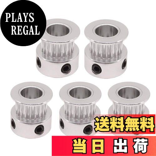 【送料無料】Saipor GT2-20歯 タイミングベルトプーリー アルミギアホイール 8mmボア 6mm幅 3Dプリンター用 (5個)