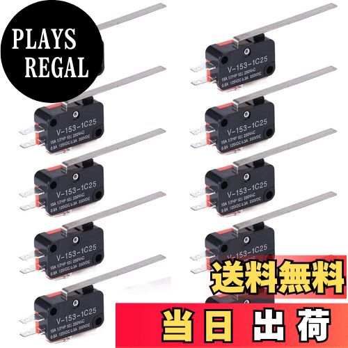 【送料無料】Kiligen 10個ミニチュアマイクロリミットスイッチ瞬間SPDTスナップアクションヒンジレバー..