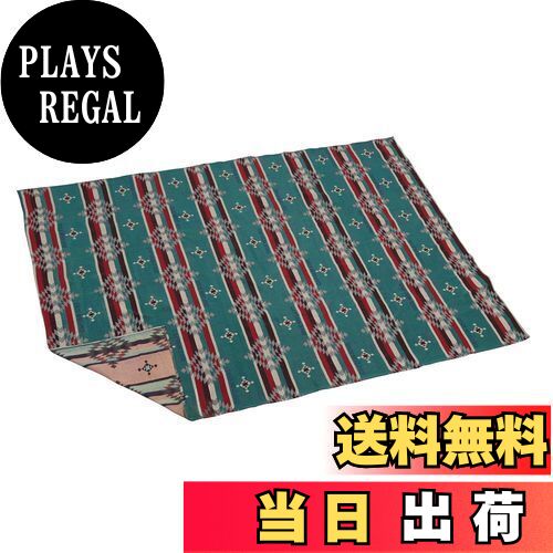 【送料無料】キャプテンスタッグ(CAPTAIN STAG) ラグ レジャーシート マット ラグマット 180×200cm 収納袋付き ブルー CSネイティブ UP-2587