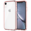 JEDirect iPhonexr ケース (6.1インチ専用iPhone XR) 黄ばみなし 衝撃吸収 バンパーカバー 傷つけ防止 クリアバック (ローズゴールド)