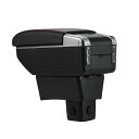 【送料無料】Argentavis アームレスト スズキ スイフト SWIFT ZC ZD 新型 適用 収納ケース コンソールボックス 水筒 カップホルダー 小物入れ レザー (豪華版ブラック)