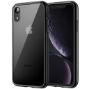 JEDirect iPhonexr ケース (6.1インチ専用iPhone XR) 黄ばみなし 衝撃吸収 バンパーカバー 傷つけ防止 クリアバック (ブラック)