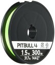 【送料無料】シマノ(SHIMANO) ライン ピットブル4 300m 1.5号 ライムグリーン PL-M74S