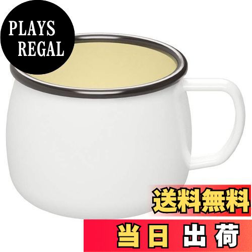 【送料無料】キャプテンスタッグ(CAPTAIN STAG) BBQ用 コップ ホーローマグカップ ホワイト 400ml UH-501