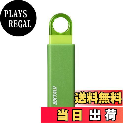【送料無料】バッファロー BUFFALO ノックスライド USB3.1(Gen1) USBメモリー 16GB グリーン RUF3-KS16GA-GR