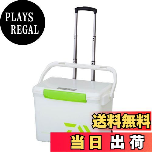 【送料無料】ダイワ(DAIWA) クーラーボックス シークールキャリー2 S2500 ホワイト/ライトグリーン 釣り 25リットル 発泡スチロール