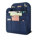 Newseego 高級バッグインバッグ リュック インナーバッグ フェルト A4 B4 B5 縦 化粧ポーチ 縦型 自立 iPad 小物収納ポーチ 防水 軽量 ...