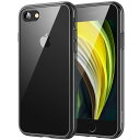 JETech iPhone SE 2020/2022 (第2/3世代) iPhone8 iPhone7 ケース 黄ばみなし バンパー 衝撃吸収 傷つけ防止 (ブラック)
