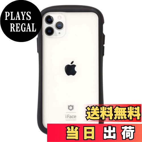 【送料無料】iFace Reflection iPhone 11 Pro ケース クリア 強化ガラス (ブラック)【アイフェイス アイフォン11Pro 透明 耐衝撃 米国MIL規格取得 ストラップホール付き】