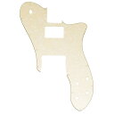 Musiclily Pro 16穴 テレキャスターピックガード 1ハムマウント仕様 Fender American/Mexican 72 Tele Customエレキギター用、エイジドホワイトパール4P