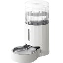 JUNSPOW 4L ペット給水器 ステンレスボール付き大容量自動給水器 多頭飼い 留守対応 大きいサイズ 中型小型犬用 ペットボトル