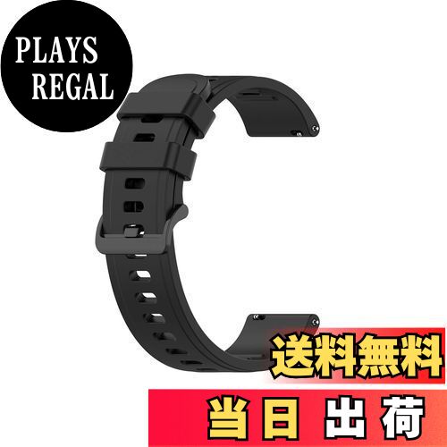 【送料無料】[SHEAWA] Ticwatch pro3/ pro3 ultra用 バンド 交換バンド ベルト Ticwatch Pro S対応 シリコン スポーツバンド アクセサリー (ブラック)