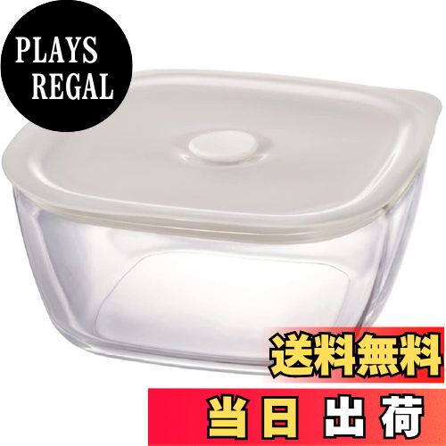 【送料無料】HARIO(ハリオ) 日本製 耐熱ガラス製 密閉保存容器・角 1200ml BUONO kitchen KSTM-120-TW クリア