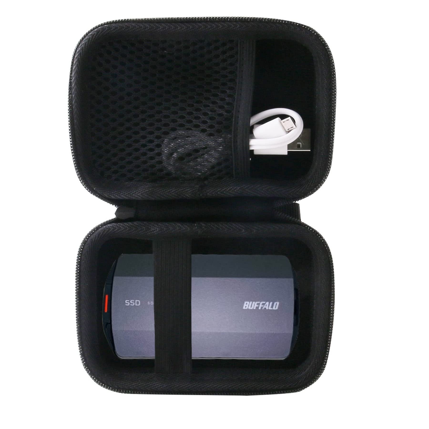 WERJIA 収納ケース対応 バッファロー 外付け SSD 1TB/2TB/4TB/500GB ポータブル SSD(ケースのみ)