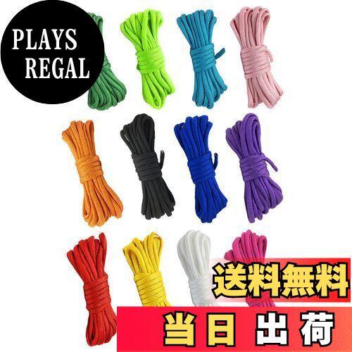 【送料無料】YINKE パラコード テントロープ 4mm 長さ3m 12色セット キャンプ アウトドア キャンプ アウトドア用 7本のストランド おしゃれ カラ...