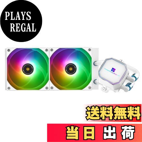 【送料無料】Thermalright Frozen Prism 240 White ARGB 液体 CPU 水クーラー 120 mm ARGB PWM ファン..