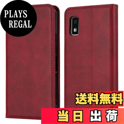 【送料無料】【Hamany】 AQUOS wish3 スマホケース アクオスwish3 手帳型 ケース SHARP aquos wish3 横置き機能 カード収納 財布型 耐衝撃 SH-M25 全面保護 SH-53D 耐摩擦 A302SH 内蔵マグネット スタンド機能 ストラップホール付き-ヴィンテージレッド