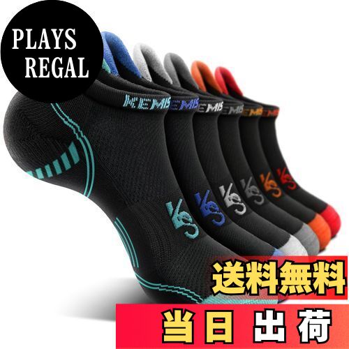 [KEMISANT] 靴下 メンズ6足組, くるぶしソックス メンズ作業用靴下夏用スニーカーソックス,臭くならない靴下,滑り止め靴下(6ペア,27-29cm)