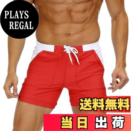 【送料無料】[KEFITEVD] 水泳パンツ メンズ インナー付き サーフィン 水着 トランクス 速乾 海水パンツ..